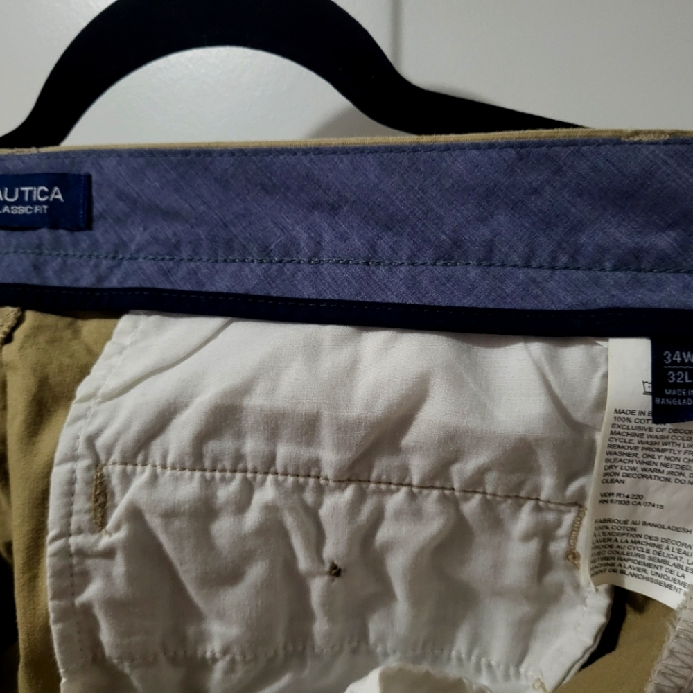 NAUTICA TAN (light corduroy dress pants) 34x32